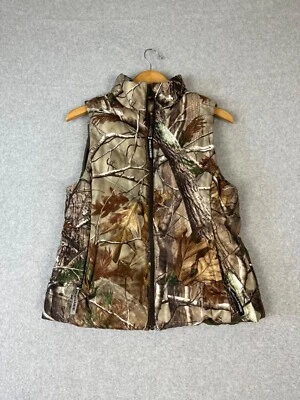 Realtree Vest Womens M Realtree Camo Full Zip Sleeveless Jacket Hunting Outdoors - Image 1 of 4