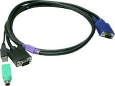 LevelOne 3.0m KVM Cable for KVM-3208/KVM-3216 - 3 m - PS/2 - USB - PS/2 - VGA - 