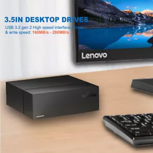 10/14/16/18TB Extended Desktop HDD External Hard Disk Drives USB C PC Mac Backup - Picture 1 of 12