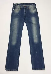 Uniform jeans donna usato giovanna w27 tg 41 slim vita bassa denim blu T3457 - Foto 1 di 12