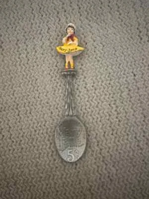 Vintage Mary Jane Peanut Butter Candy Pewter Spoon Franklin Mint Nice Used 5"  - Image 1 of 2