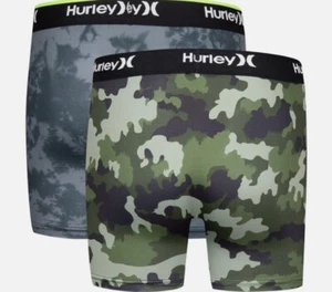 Hurley Boys Largr (14-16) Boxer Briefs 2-Pack H2O-Dri Comfort Elastic Waistband - Picture 1 of 11