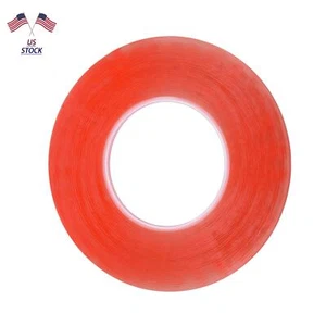50 Meters Length Double Sided Strong Adhesive Super Sticky Clear Tape 5mm Width, - Picture 1 of 8