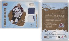 2008-09 Upper Deck Artifacts Frozen Jersey Jersey/Patch /50 Joe Sakic Patch HOF