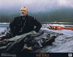 THE EDGE Original Lobby Card 5 Anthony Hopkins Alec Baldwin Elle Macpherson