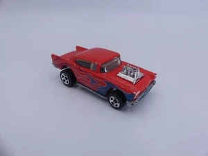 Vintage Rare Mattel 1978 Hot Wheels 1957 Chevy Fire Orange & Blue Flames 1/64 - Picture 1 of 8