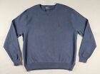 Polo Ralph Lauren Sweater Mens XL Crewneck Blue Vintage FLAW