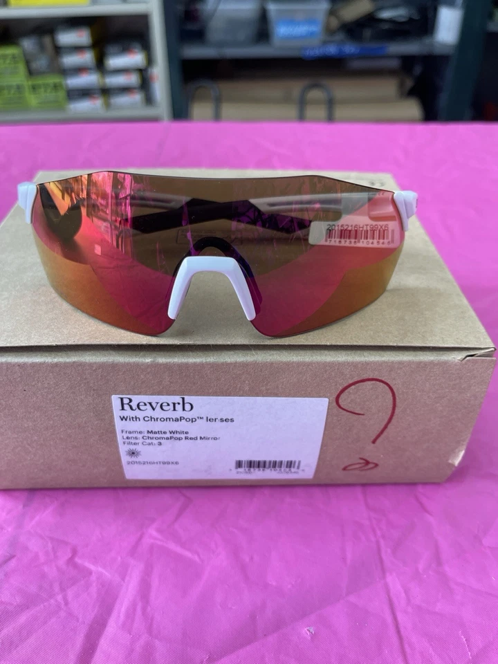 Smith Optics Reverb.  ChromaPop.  Frame: Matte White Lens: ChromaPop Red Mirror - Image 1 of 4