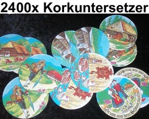 2400x Matériel de Carnaval dessous Liège Schwarzwald Souvenir Gastro Noir Forest - Bild 1 von 1