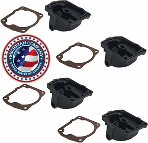 fits 4x Carburetor Float Bowl Chamber & Gasket For OMC Johnson Evinrude 433000 - Picture 1 of 3