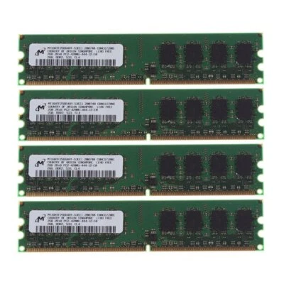 8GB 4x 2GB 2Rx8 DDR2 533MHz PC2-4200U CL6 DIMM RAM Desktop RAM PC For Micron UH - Image 1 of 4
