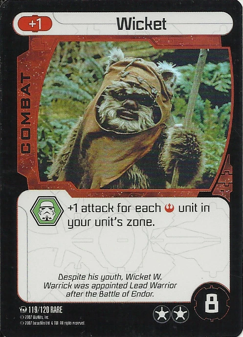 STAR WARS POCKETMODEL - (GA119) WICKET (HOLO) - Image 1 of 1