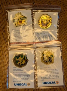 Lot of 4 Los Angeles Dodgers World Series Pins from 1988 - Vintage UNOCAL - Bild 1 von 5