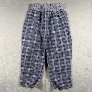 Vintage Osh Kosh B’gosh Purple Plaid Pants size 3T Made in USA 90s #2B - Picture 1 of 9
