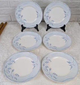 Set 6 Lenox Swedish Rose 9-3/8" Salad/Accent Luncheon Plates 2001–07 Pink Rose - Picture 1 of 7