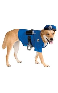 SEGURIDAD POLICÍA OFICINA PERRO CACHORRO MASCOTA ANIMAL DISFRAZ DISFRAZ DISFRAZ HALLOWEEN - Imagen 1 de 2
