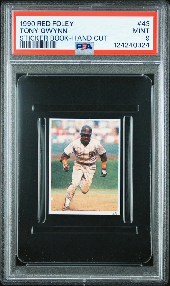 PSA 9 COMO NUEVO 1990 ROJO FOLEY PEGATINA TONY GWYNN #43 PADRES 40324 B261 Foto 1 de 1