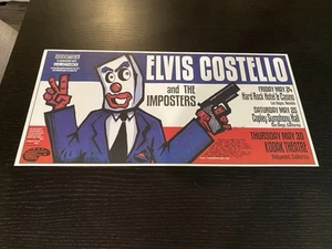 Elvis Costello 1990s Limited Edition Event Poster Signed And Number By “SPEED” - Picture 1 of 4
