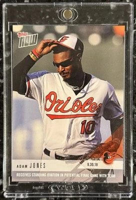 Tarjeta 2018 Topps Now Adam Jones #818 Baltimore Orioles PR 311 SP Foto 1 de 2