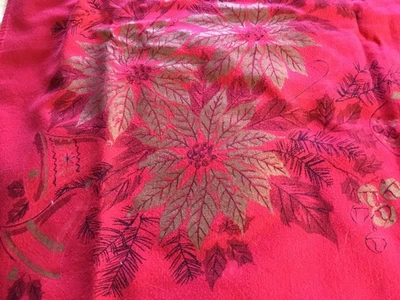 Mantel Navidad Lino Vintage 63 L X 48 W Foto 1 de 3