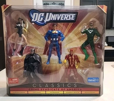 Mattel Crime Syndicate Of Amerika DC Universe Классика Walmart Эксклюзив Как новый в заклеенной коробке - Изображение 1 из 3
