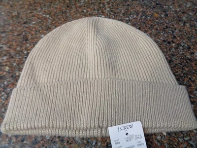 J.CREW Hombres Gorro Sombrero Poliamida Lana Cachemira Mezcla Arenisca Cálido Talla Única Nuevo con Etiquetas Foto 1 de 4
