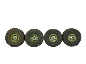 Jconcepts Tusk 1.9” Scaler Tires W Shift Rcs Green Maverick Etched Wheels #16520 - Picture 1 of 3