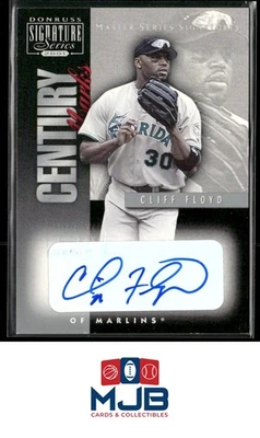 2001 Donruss Signature Клифф Флойд Century Marks Masters Series Auto #NNO - Изображение 1 из 2