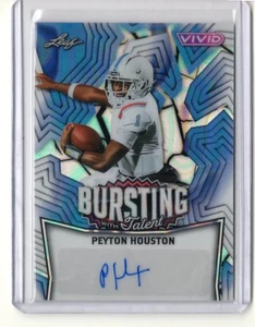 2025 Leaf Vivid Peyton Houston Bursting With Talent BLUE LAVA AUTO RC 6/6 - Picture 1 of 1