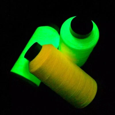 1000 Yards Sewing Threads Spool Luminous Glow in the Dark Machine Embroidery DIY - Image 1 of 4