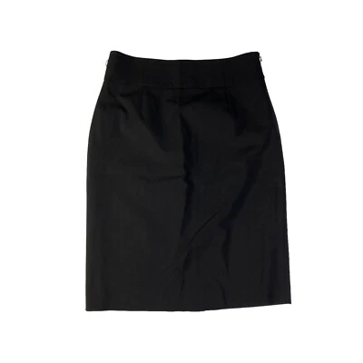 Falda lápiz Classiques Entier clásica negra lisa elástica de lana para mujer talla 10 Foto 1 de 3