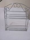 metal silver colour hanging spice rack used some rust usable condition