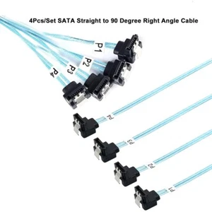 Cable de placa base de datos SAS 4.0 4 puertos SATA a SATA curva interior SSD - Imagen 1 de 18