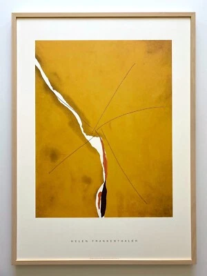 HELEN FRANKENTHALER RARO 1998 XL ENMARCADO BELLAS ARTES SERIGRAFÍA "SÉSAMO" 1970 Foto 1 de 4