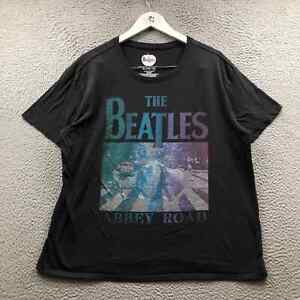 The Beatles Abbey Road T-Shirt Women's XL Short Sleeve Graphic Crew Neck Black