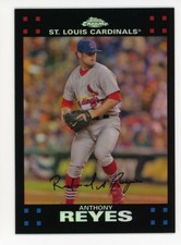 2007 Topps Chrome ANTHONY REYES BLACK BORDER REFRACTOR #226 St Louis Cardinals