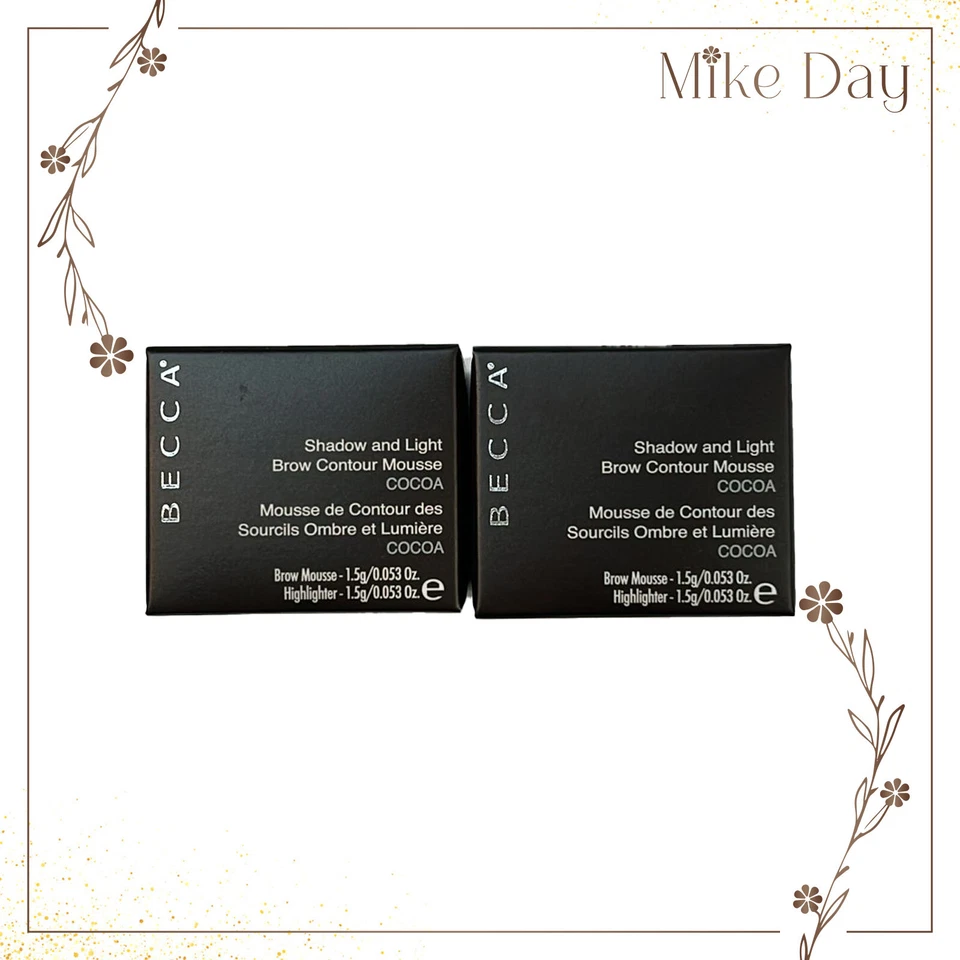 BECCA Shadow & Light Brow Contour Mousse Cocoa Full Size x 2pcs NIB FINAL SALE - Image 1 of 1