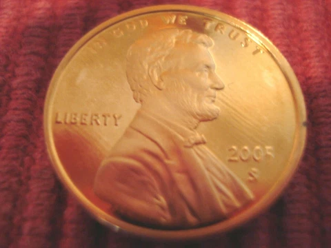 2005 S Lincoln Gem Proof Memorial Penny Cover