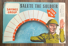 Lovely Very Rare Original WW2 World War II Salute The Soldier Poster A834