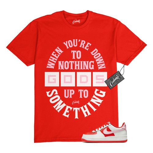 T shirt bassa Air Force 1 San Valentino rosa schiuma abbinata DTN