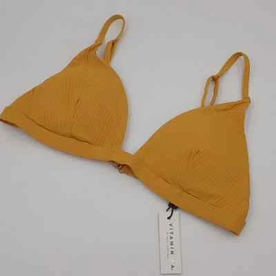 Top de bikini Vitamin A para mujer 12/D/XL EcoRib musgo triángulo caléndula Foto 1 de 4