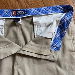 Pantalones Cortos Chaps Caqui Hombre Chino Talla 40 Frente Plano Usados en Excelente Condición - Imagen 1 de 7