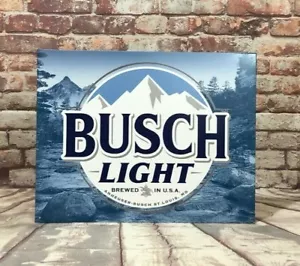 Busch Light Metal Sign for Man Cave, Garage or Bar- American Made - Picture 1 of 4