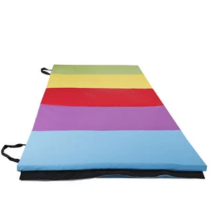 2.5' x 6' Gym Workout Folding Mat Thick Foam Fitness Exercise Gymnastics Panel - Picture 1 of 12