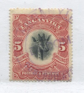 Tanganyika 1922 5/ revenue used - Foto 1 di 1