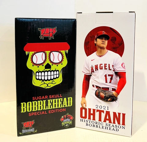Columbia Sugar Skull and Shohei Ohtani Historic Season 2022 Bobblehead SGA Cover