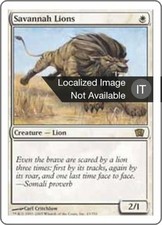 1X Savannah Lions Eighth Edition MP Italian MTG CARD