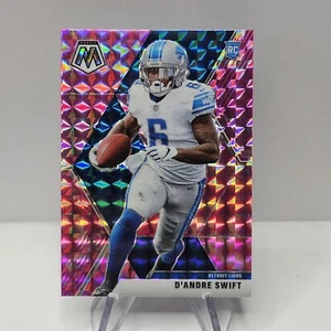D'Andre Swift Rookie RC 2020 Panini Mosaic #215 Prizm Camo Pink Detroit Lions - Picture 1 of 2