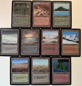 Original Dual Lands - Set of 10 Custom Art / Playtest for MTG / Magic Commander - Picture 1 of 49