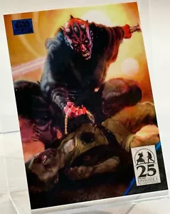 2024 Star Wars Chrome Galaxy, Darth Maul Blue Refractor Card AM-9 #008/150 - Picture 1 of 2